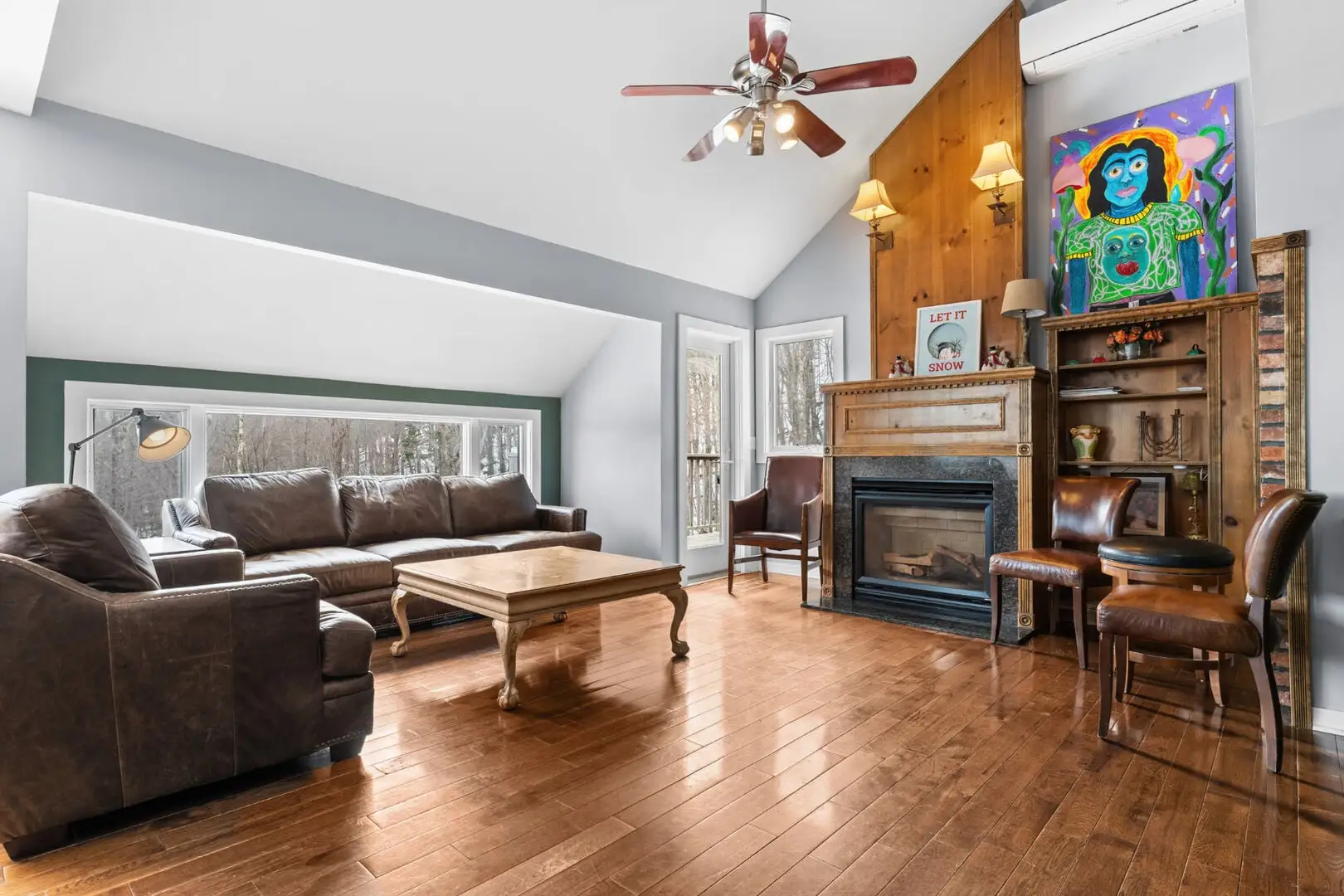 Living room at Trailside Village Condo #4